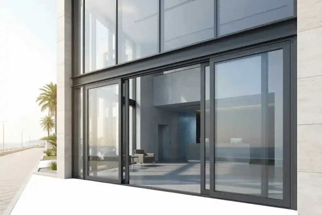 aluminium and glass doors Jumeirah Dubai