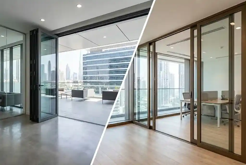 folding and sliding doors in Business Bay