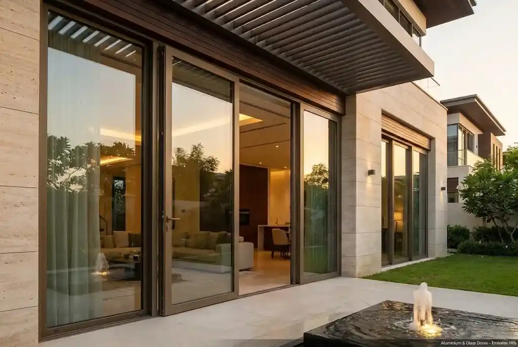 aluminium and glass doors Emirates Hills
