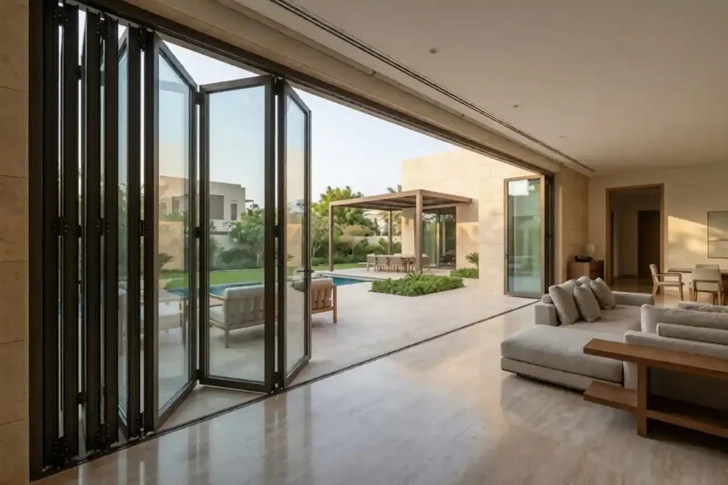 aluminium bifold doors Jumeirah