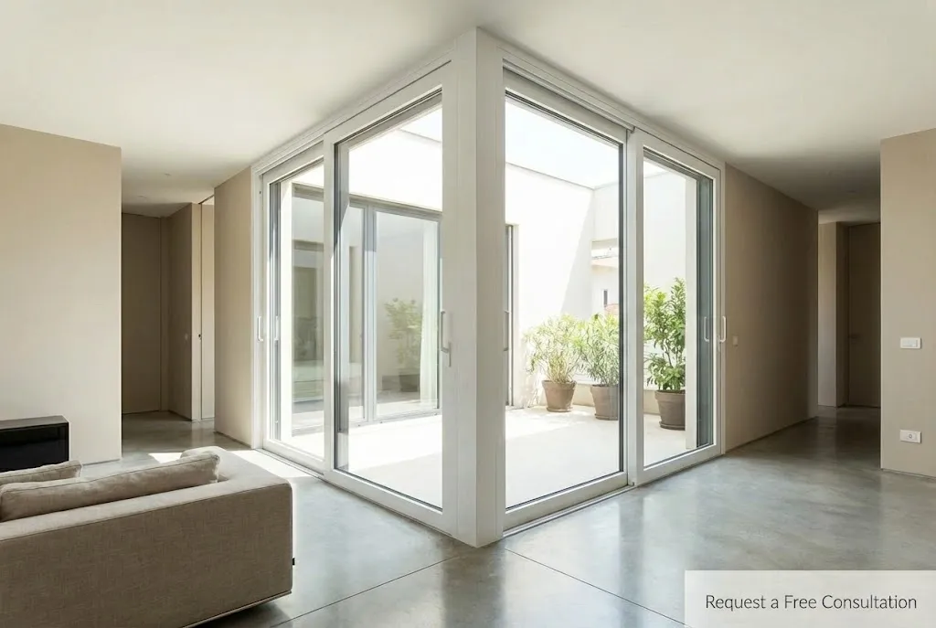 interior aluminium glass doors Dubai